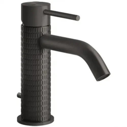 Смеситель для раковины Gessi Gessi316 54201#707 с донным клапаном, черный хром матовый