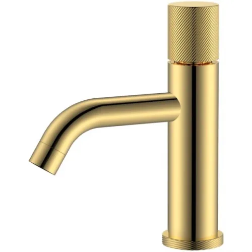 Смеситель для раковины Boheme Stick Spirale 121-GG.4 золотой