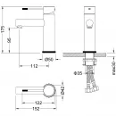 Смеситель для раковины Timo Saona 2361/13F CoolStart, никель матовый