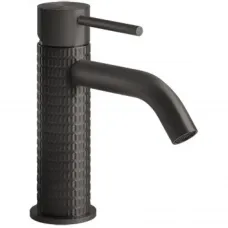 Смеситель для раковины Gessi Gessi316 54202#707 без донного клапана, черный хром матовый