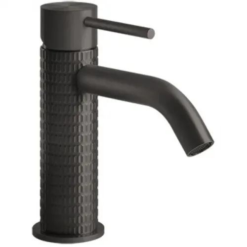 Смеситель для раковины Gessi Gessi316 54202#707 без донного клапана, черный хром матовый