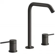 Смеситель для раковины Gessi Gessi316 54411#707 без донного клапана, черный хром матовый