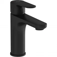 Смеситель для раковины VitrA Root Round A4270636EXP без донного клапана, черный матовый