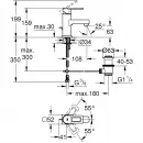 Смеситель для раковины с донным клапаном Grohe Quadra 32631KS0