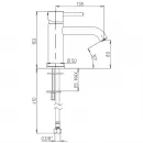 Смеситель для раковины без донного клапана Paini Cox 78PJ205O