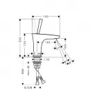 Смеситель для раковины Hansgrohe PuraVida 15075000