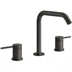 Смеситель для раковины Gessi Gessi316 54412#707 без донного клапана, черный хром матовый