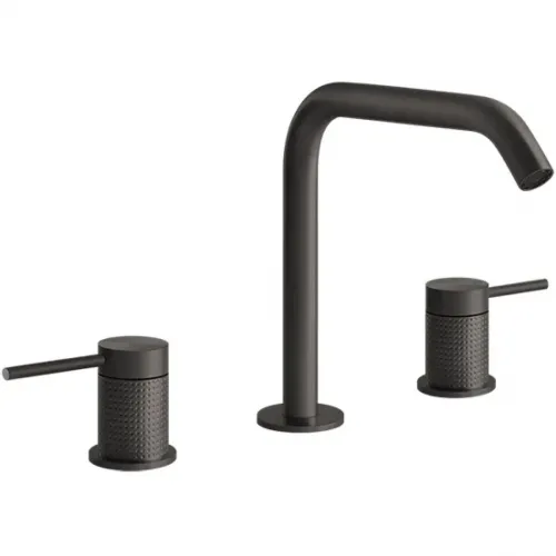 Смеситель для раковины Gessi Gessi316 54412#707 без донного клапана, черный хром матовый