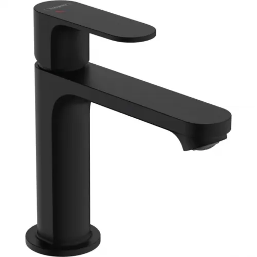 Смеситель для раковины Hansgrohe Rebris S 72519670 CoolStart, с донным клапаном, черный матовый