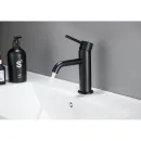 Смеситель для раковины Aquatek Европа AQ1310MB без донного клапана, черный матовый