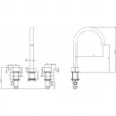 Смеситель для раковины Abber Wasser Kreis 316 AF8108BG-M золотой матовый