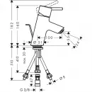 Смеситель для раковины с донным клапаном Hansgrohe Talis S 32032000