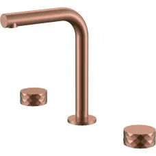 Смеситель для раковины Boheme Stick Diamond 152-CB медь матовая