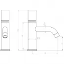 Смеситель для раковины Boheme Stick Linea 121-NB.3 никель матовый