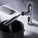 Смеситель для раковины Am.Pm X-Joy S F85B02900 с выдвижным изливом, без донного клапана, хром