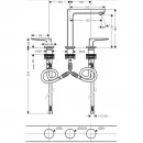 Смеситель для раковины с донным клапаном Hansgrohe Metropol 74515000