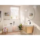 Смеситель для раковины Hansgrohe Rebris S 72536670 с донным клапаном, черный матовый