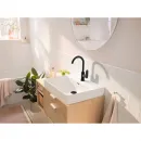 Смеситель для раковины Hansgrohe Rebris S 72536670 с донным клапаном, черный матовый