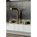 Смеситель для раковины Boheme Prestige 152-MG-PR золотой матовый