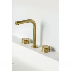 Смеситель для раковины Boheme Prestige 152-MG-PR золотой матовый