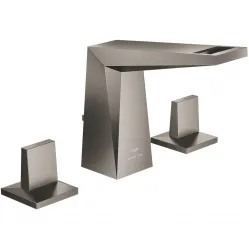 Смеситель для раковины Grohe Allure Brilliant 20626AL0 с донным клапаном, темный графит матовый