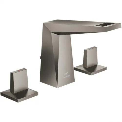 Смеситель для раковины Grohe Allure Brilliant 20626AL0 с донным клапаном, темный графит матовый