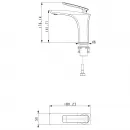 Смеситель для раковины Timo Helmi 4061/03F черный матовый