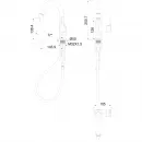 Смеситель для раковины Wonzon & Woghand WW-FE01L212-BG с выдвижным изливом, золотой матовый