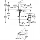 Смеситель для раковины с донным клапаном Grohe Eurostyle Cosmopolitan 23037002