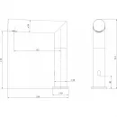 Смеситель для раковины Abber Perfekte 316 AF8A101BGS сенсорный, золотой матовый