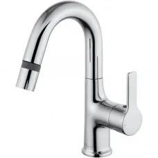 Смеситель для раковины Wonzon & Woghand WW-FE01L212-CR с выдвижным изливом, хром