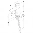 Смеситель для раковины Am.Pm X-Joy F85A02522 без донного клапана, черный матовый