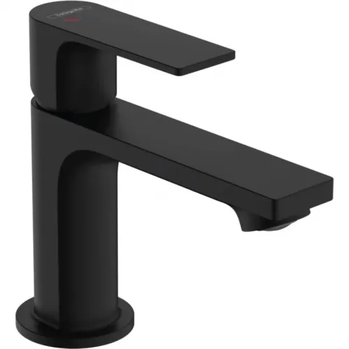Смеситель для раковины Hansgrohe Rebris E 72554670 CoolStart, без донного клапана, черный матовый