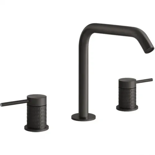 Смеситель для раковины Gessi Gessi316 54212#707 без донного клапана, черный хром матовый