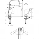 Смеситель для раковины с донным клапаном Hansgrohe Metropol 32511000