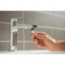 Смеситель для раковины Hansgrohe Rebris E 72559000 CoolStart, с донным клапаном, хром