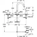 Смеситель для раковины с донным клапаном Grohe Grandera 20389IG0