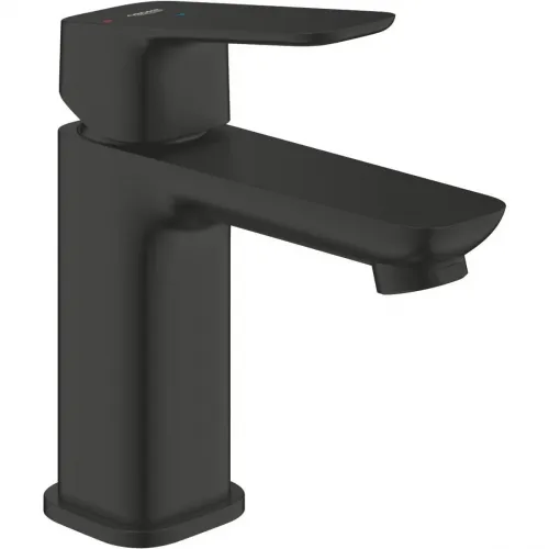 Смеситель для раковины Grohe Cubeo 1017322430 CoolStart, с донным клапаном, черный матовый
