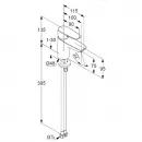 Смеситель для раковины без донного клапана Kludi Pure&Solid 340280575