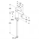 Смеситель для раковины без донного клапана Kludi Pure&Solid 342920575