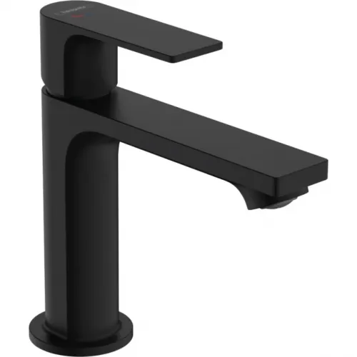 Смеситель для раковины Hansgrohe Rebris E 72560670 CoolStart, без донного клапана, черный матовый