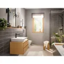 Смеситель для раковины Hansgrohe Rebris E 72560670 CoolStart, без донного клапана, черный матовый