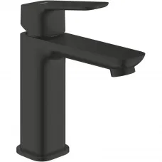 Смеситель для раковины Grohe Cubeo 1017552430 без донного клапана, черный матовый