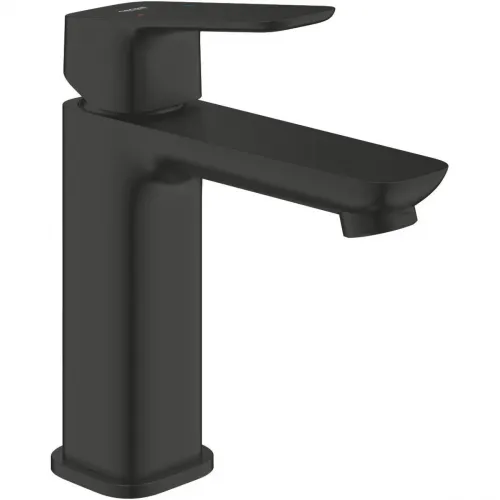 Смеситель для раковины Grohe Cubeo 1017552430 без донного клапана, черный матовый