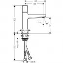 Смеситель для раковины с донным клапаном Hansgrohe Metropol Select 32571000
