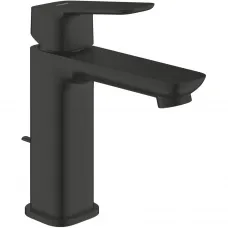 Смеситель для раковины Grohe Cubeo 1017562430 CoolStart, с донным клапаном, черный матовый