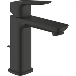 Смеситель для раковины Grohe Cubeo 1017562430 CoolStart, с донным клапаном, черный матовый