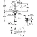 Смеситель для раковины с донным клапаном Grohe Atrio New 32043003