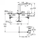 Смеситель для раковины Grohe Allure Brilliant 20668000 с донным клапаном, хром