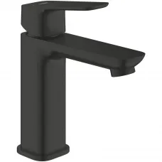 Смеситель для раковины Grohe Cubeo 1017572430 CoolStart, с донным клапаном, черный матовый